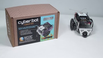 cyber:bot with touch sensitive whiskers