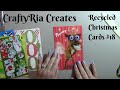 CraftyRia Creates:  Recycled Christmas Cards #18 - Reindeer farts on my desk!