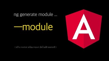 สร้าง Module พร้อม import อัตโนมัติ ด้วยคำสั่ง cli - Angular 11