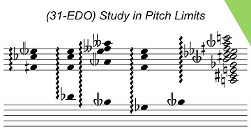 (31-EDO) Study in Pitch Limits (2025)