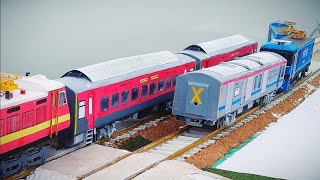  DEPARTURE from railway stations with sound effect || HO SCALE MODEL TRAIN | INDIAN RAILWAY #trains 