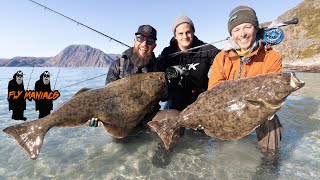 Halibut World Record Fly Fishing in Norway | Flymaniacs with Niklaus Bauer & Paolo Pacchiarini