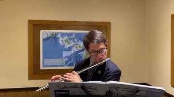 藤野年喜 Flute Rubank Elementary method Lesson 32 Octave Study