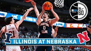 Illinois at Nebraska | Feb. 2, 2026 | B1G Basketball in 60