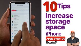 10 Tips-How to increase storage space on iPhone | In Telugu | How to free up storage