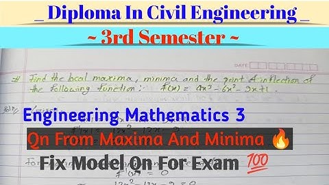 Engineering Mathematics 3 | Third Semester Imp Model Qn For Exam 💯🔥 #ctevt