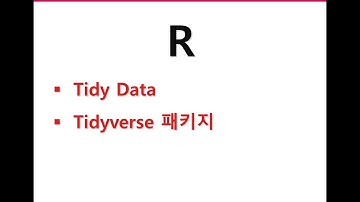 빅데이터 - Tidy Data