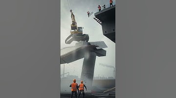 Seconds Before Disaster: Excavator Dangles Off Bridge Edge  😱🏗️ #fail #bridge #engineering