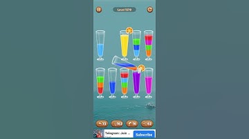 Water color sort level1579 #androidgameplay #watersortpuzzle #shorts