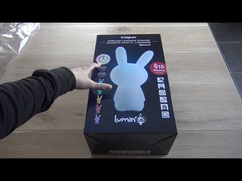 Lumin'us Lapin Enceinte Sans Fil Lumineuse: Déballage et Test Vidéo (N-Gamz)