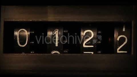 Old Mechanical Counter Counts Numbers | Stock Footage - Envato elements