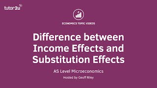 Difference between Income and Substitution Effects I A Level and IB Economics