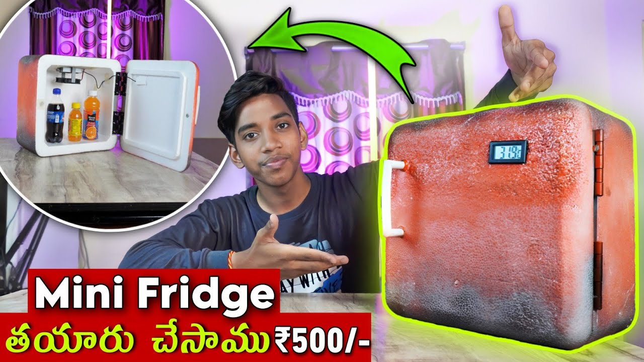 How To Make Mini Fridge | Telugu Experiments | Mini Refrigerator Making ...