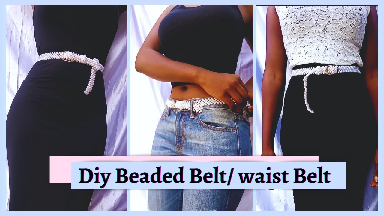 How to make a beaded belt/ Diy waist bead belt YouTube