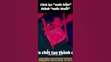 Hướng dẫn cách lọc "nước biển" thành "nước muối" zez0 bee #shorts