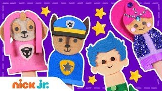Pinkie Pal Puppets - Finger Puppet Songs 🎵 w/ PAW Patrol & Bubble Guppies| Sing Along | Nick Jr.