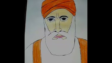 Guru nanak dev ji drawing part-2 #waheguru #shorts #youtube ❤‍🔥#ekam_drawing