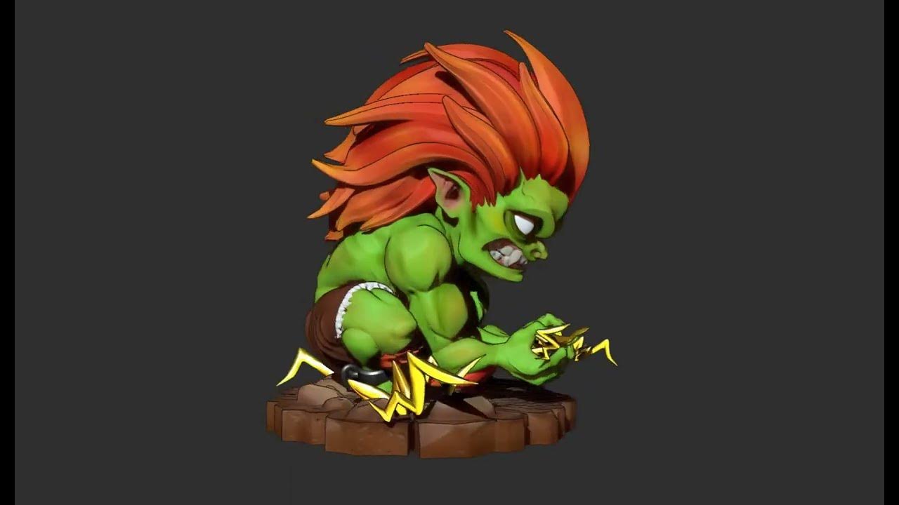 Street Fighter II - Blanka Key Master Setup - Timeless Cel Gallery