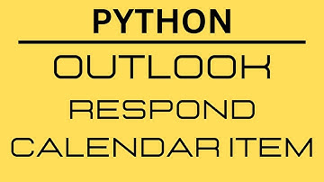 How to respond to an outlook meeting request with Python