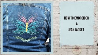 Transform Your Jean Jacket in Less Than 1 Hour On A Single Needle Embroidery Machine