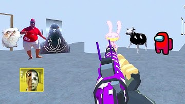 Nextbots Sandbox in Backrooms Shooter Gameplay 362 ,Sandbox Android Games  ios Walkthrough Simulator