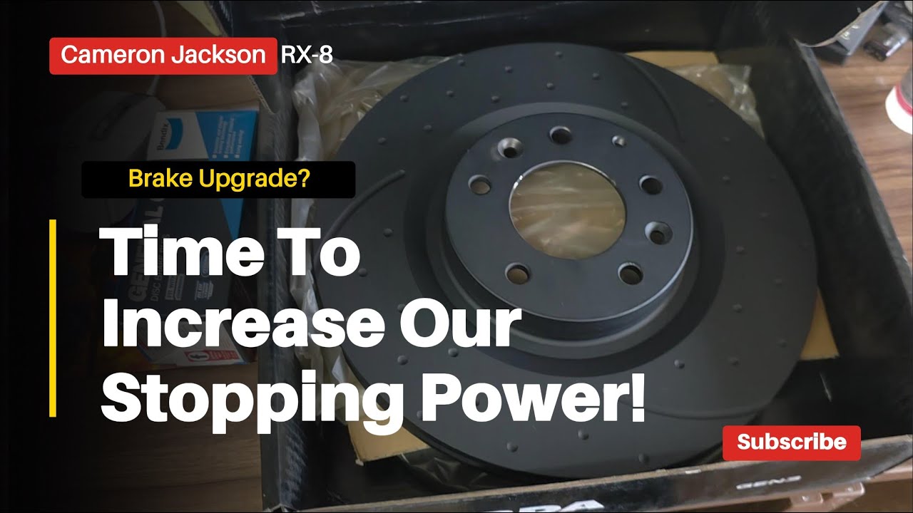RX-8 Front Slotted Brake Rotor Upgrade - YouTube