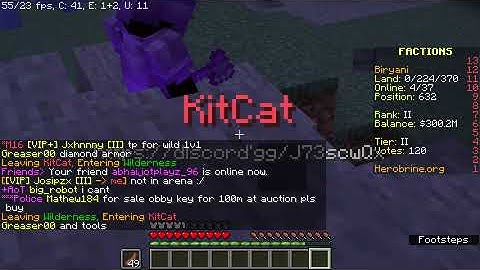 Kitkat caught scamming my set in herobrine.org (faction hades)