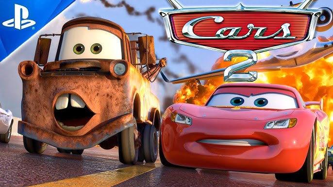 UM DOS MELHORES JOGO DE FILME DA DISNEY-PIXAR DE PS2: CARROS (RELÂMPAGO  MCQUEEN) KATIAAU!! 