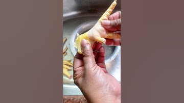 How to clean chicken feet easily #shorts