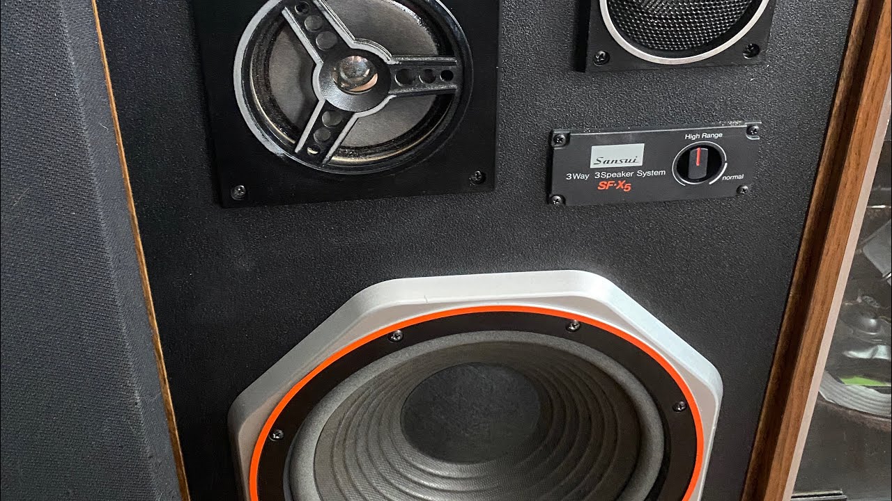 Sansui SF - X5 Speakers pumping with Carver MXR 150 Magnetic Field