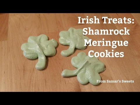 Irish Treats: Shamrock Meringue Cookies