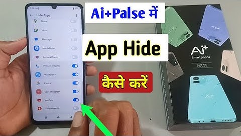 Ai Plus Palse Hide Apps Setting/Ai plus palse me app hide kaise kare/Hidden Apps In Ai + palse 