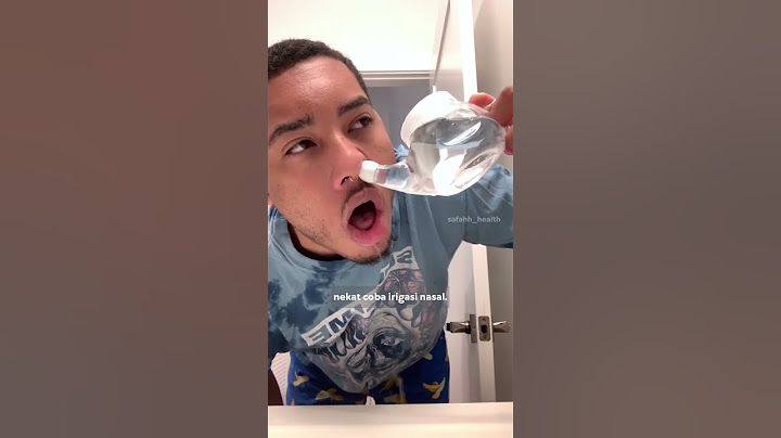 Nekat Irigasi Nasal, Hidung Jadi Plong