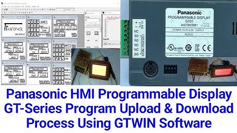 Panasonic HMI Programmable Display GT-Series Program Upload & Download Process Using GTWIN Software