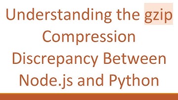 Understanding the gzip Compression Discrepancy Between Node.js and Python