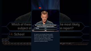 What Does OFSTED Inspect? 🇬🇧 #quiz #millionaire #trivia #didyouknow #gameshow #uk #tvshow #education