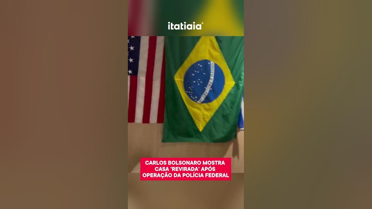 Carlos Bolsonaro mostra casa revirada e um detalhe: tem as bandeiras dos EUA  e de Israel na parede - Brasil 247