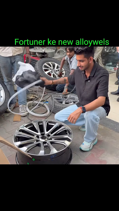 New alloy wheel for Fortune 🛞#tochanking #rohitdeshwal #fortuner #nishudashwal