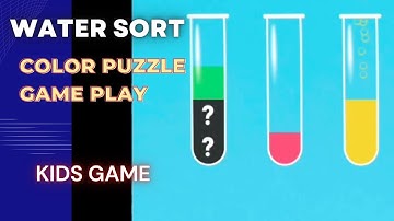water sorting color puzzle game | Level 7 & 8| Liquid sorting puzzle game