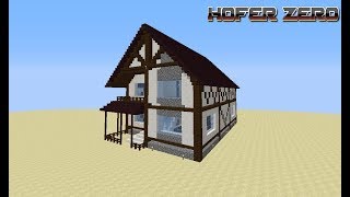 Minecraft. Немецкий домик 2 часть.