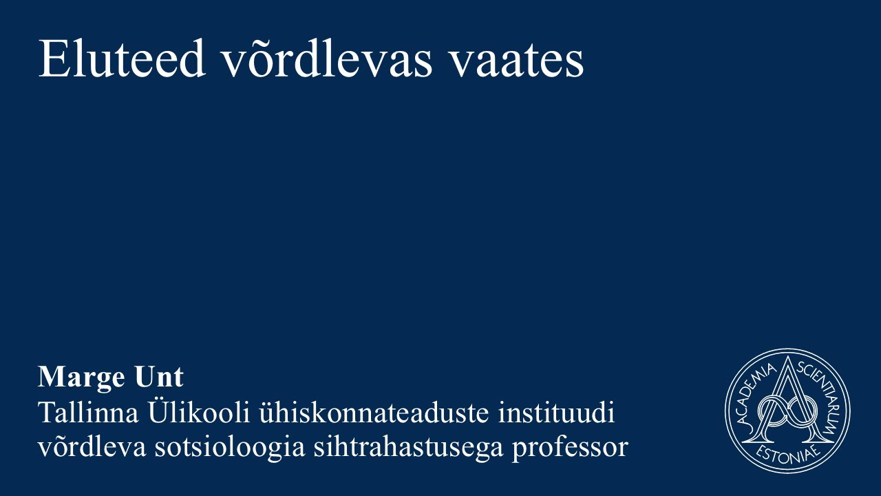 1.09 Marge Unt, Tallinna Ülikooli ühiskonnateaduste instituudi professor