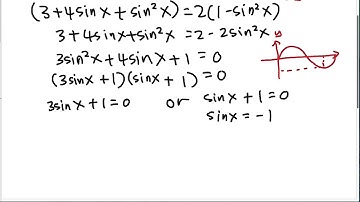 Solve the simple trigonometry function question