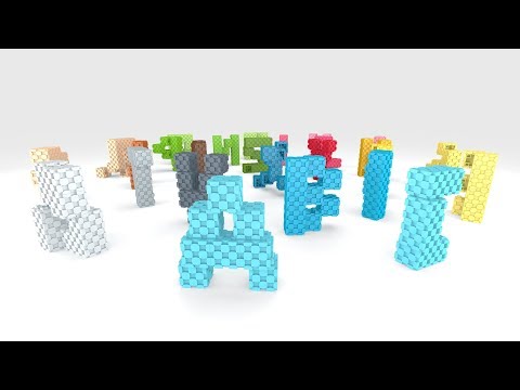 Colorful Alphabet with Lini Cubes! Play, Listen, Sing and Learn! ABC Blocks