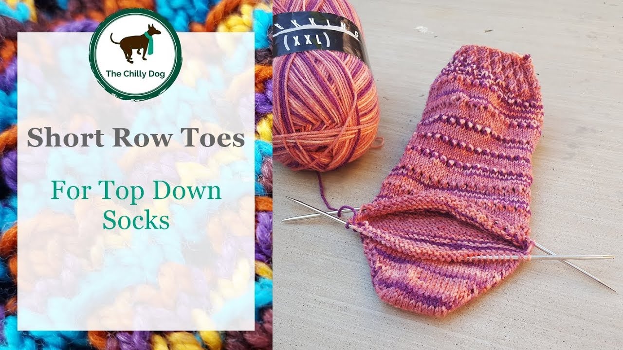 How to Knit a Short Row Sock Toe from the Top Down
