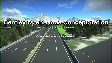 Bentley OpenRoads ConceptStation Class No1
