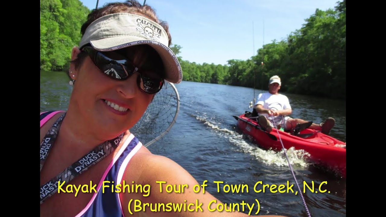 Kayak Fishing in Town Creek, Brunswick County, Wilmington, N.C. With