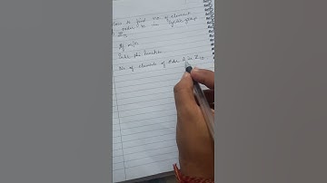 find the number of elements of order n in a cyclic group#youtube #shorts #maths