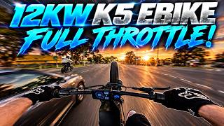 *POV* HIGH POWERED K5 EBIKE RIDE (FULL THROTTLE)