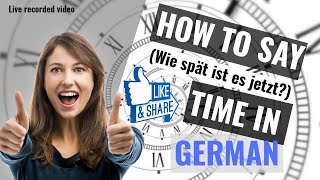 Learn how to say time in German / Live session video/ Demo of teaching