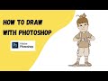 Adobe Photoshop - Drawing a School Boy with Cat